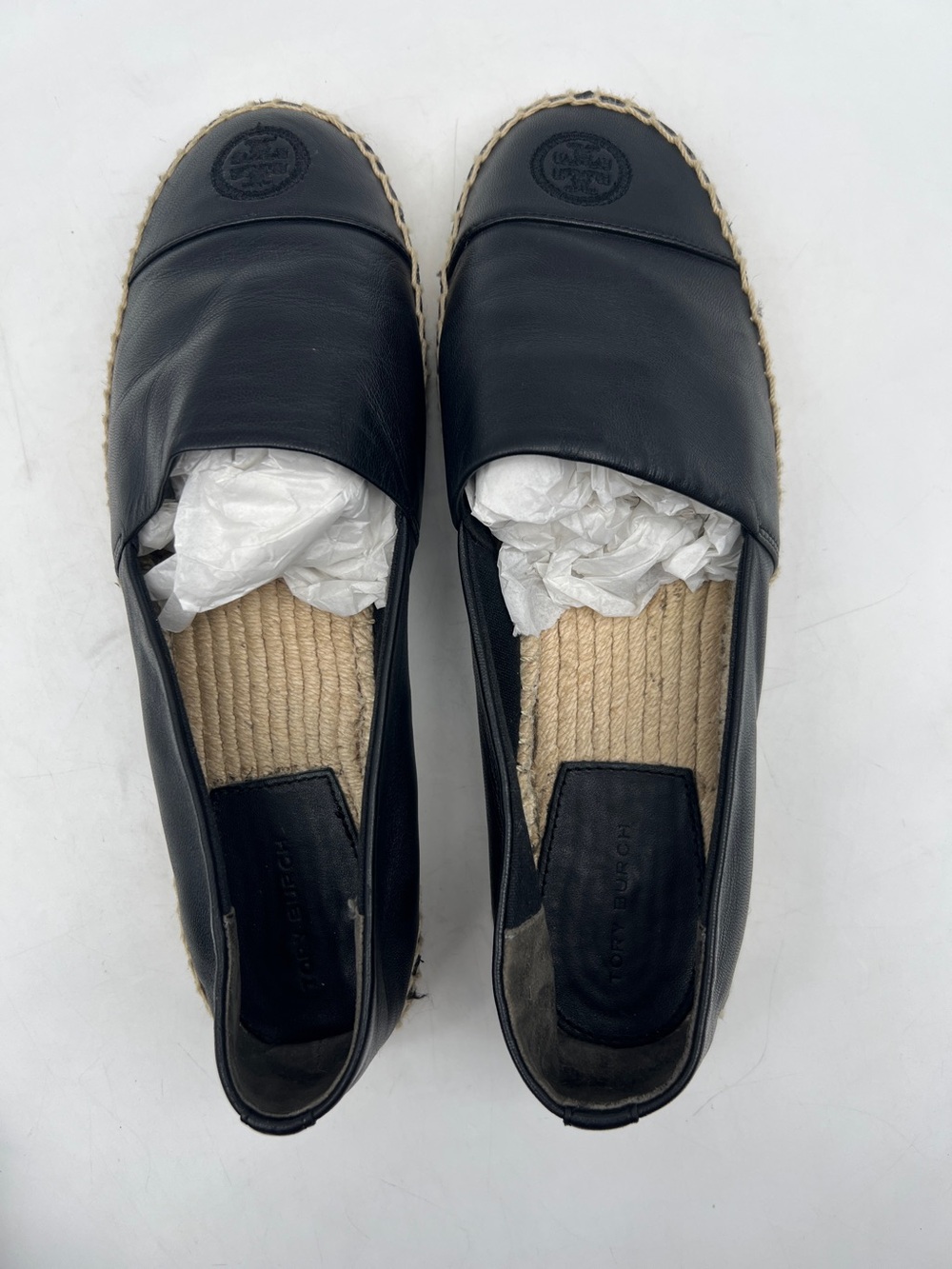 Tory Burch Color Block Flat Espadrille in Black - Picture 7 of 9